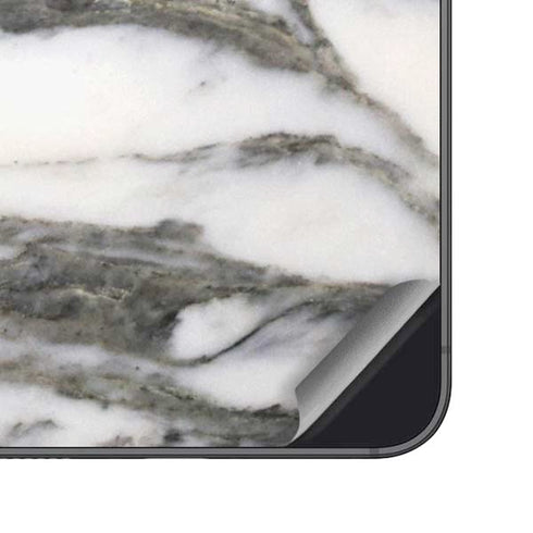 Grey Marbling Galaxy S25 Skin